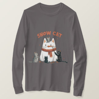 Camiseta Mens Snow Cat