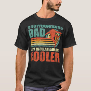 Camiseta Mens Snowboard Pai Como Um Pai Regular Mas Coole