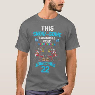 Camiseta Mens Snowmobile Riding Design e Snowmobiler Birt
