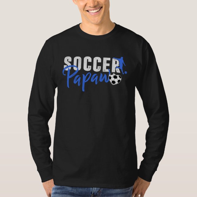 Camiseta Mens Soccer Papaw Family Matching Sport Love Fathe (Frente)