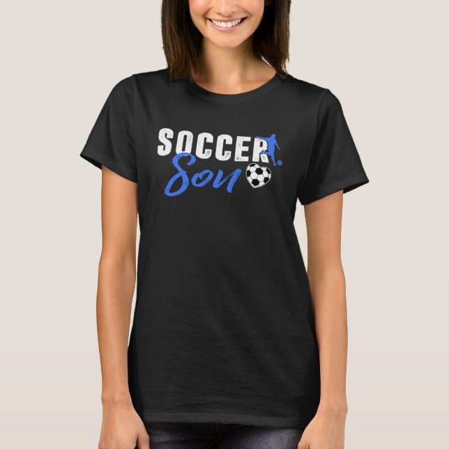Camiseta Mens Soccer Son Family Matching Sport Love Father  (Frente)