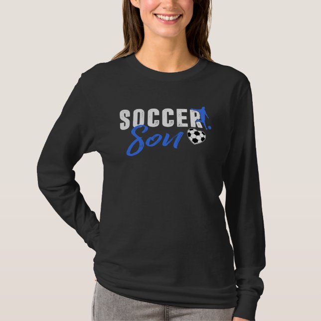 Camiseta Mens Soccer Son Family Matching Sport Love Father  (Frente)