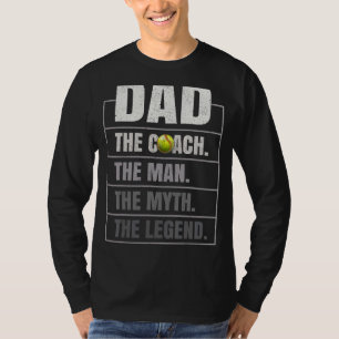 Camiseta Mens Softball Pai Homem Mito Lenda Softball F
