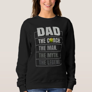 Camiseta Mens Softball Pai Homem Mito Lenda Softball F