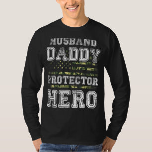 Camiseta Mens Soldier Pai Protetor Contra Heróis