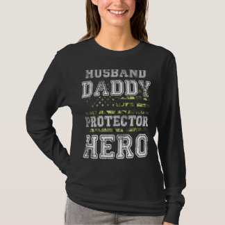 Camiseta Mens Soldier Pai Protetor Contra Heróis