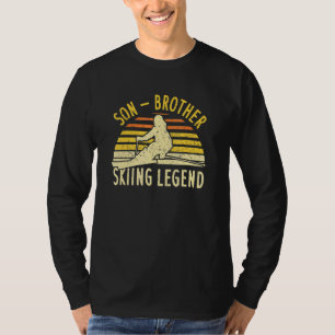 Camiseta Mens Son Brother Skiing Legend Skier