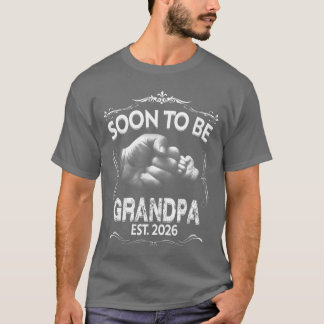 Camiseta Mens Soon to be Grandpa 2026 Pregnancy Announcemen