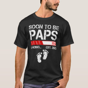 Camiseta Mens Soon To Be Paps Est 2023 For Men New Papa