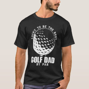 Camiseta Mens Sortudos Por Ser O Melhor Pai De Golfe Do Par