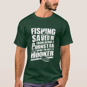 Camiseta Mens, sou apenas um Hooker, uma pesca engraçada pa