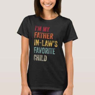 Camiseta Mens, sou o meu pai na lei, a imagem de criança fa
