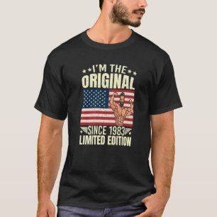 Camiseta Mens, sou o original desde 1983, Legal estilo retr