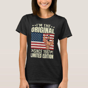 Camiseta Mens, sou o original desde 1987, Legal estilo retr