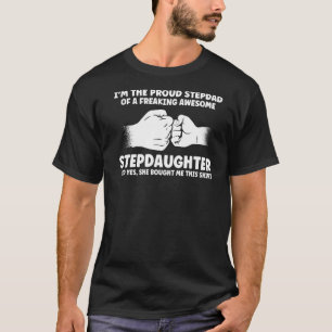 Camiseta Mens, sou o Pai Orgulhoso de Stepfabeto Stepfabeto