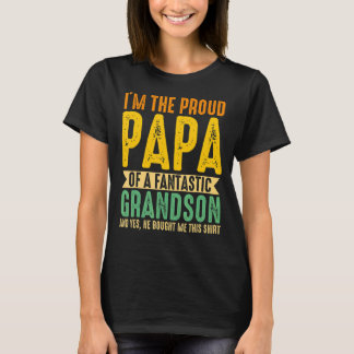 Camiseta Mens, sou o Pai Orgulhoso de um Avô Fantástico Gr