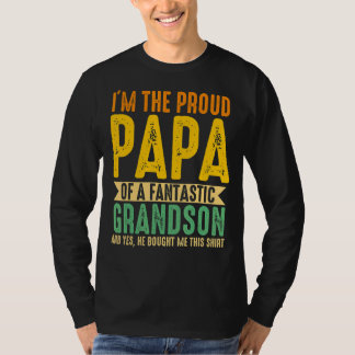 Camiseta Mens, sou o Pai Orgulhoso de um Avô Fantástico Gr