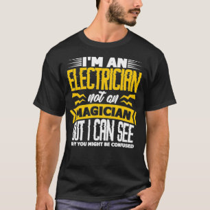 Camiseta Mens Sou Um Elétrico Não Uma Bomba Engraçada Por M