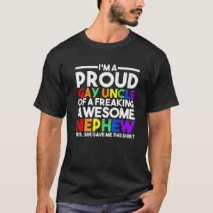 Camiseta Mens, sou um Gay, tio Orgulho gay