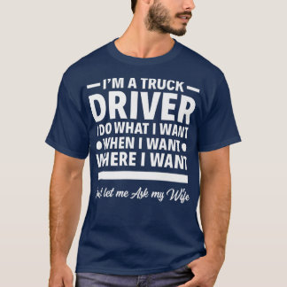 Camiseta Mens, sou um motorista de caminhoneiro, um operado