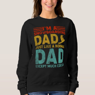 Camiseta Mens, sou um Pai de Snowboard como uma Gordura de