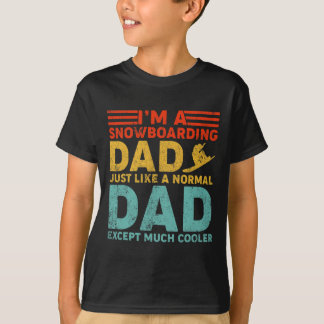Camiseta Mens, sou um Pai de Snowboard como uma Gordura de