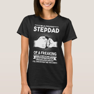 Camiseta Mens, sou um Pai Orgulhoso de Stepfdad Stepfathe