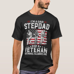 Camiseta Mens, sou um Pai Stepdad T Shirt Veteran Pai's