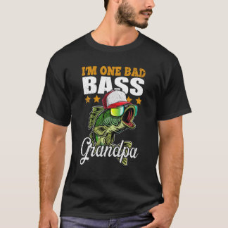 Camiseta Mens, sou um vovô mal-assado, padre de pesca.