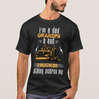 Camiseta Mens, sou um vovô Pai e um caminhão engraçado