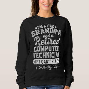 Camiseta Mens, sou um vovô Pai e um técnico de informática 