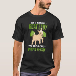 Camiseta Mens Sou Uma Dama De Cabra Normal Você É Uma Pesso