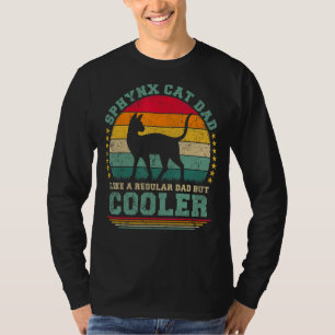 Camiseta Mens Sphynx Cat Pai Como Um Pai Normal Mas Mais Fr