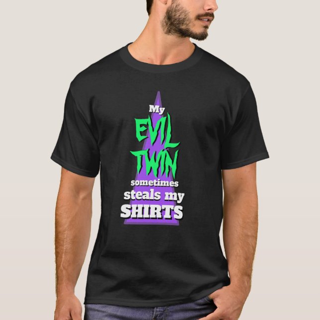 Camiseta Mens Sports Engraçado Novidade Gráfico MEU MAU TWI (Frente)