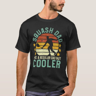 Camiseta Mens Squash Pai Engraçado Esquadrão Jogador de Esp