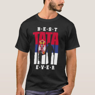 Camiseta Mens Srbija Tata E Rapariga Sérvia Bandeira Pai Sé