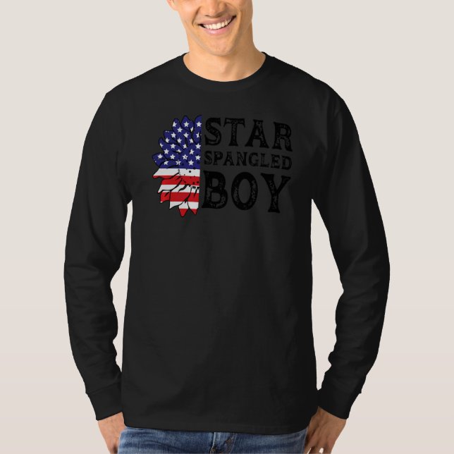 Camiseta Mens Star Spangled Boy America (Frente)