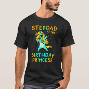 Camiseta Mens Stepdad Da Princesa De Aniversário Pai