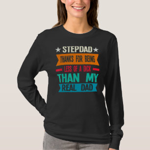 Camiseta Mens Stepdad Obrigados Para O Pai Pai Real