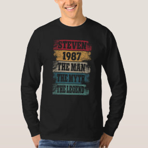 Camiseta Mens Steven 1987 35 Anos 35º Aniversário