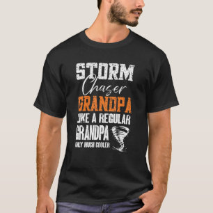 Camiseta Mens Storm Chaser Avô Tornado Chaser Tempestade Ch