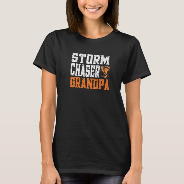 Camiseta Mens Storm Chaser Avô Tornado Chaser Tempestade Ch (Frente)