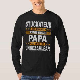 Camiseta Mens Stucco Plaster Papa Artesão Padre Stucco P