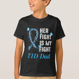 Camiseta Mens Sua Luta É Minha Luta Contra O Pai T1d Diabet