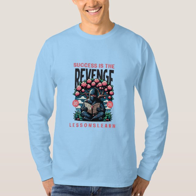 CAMISETA MEN'S SUCCESS REVENGE LESSONS LEARN LONG SLEEVE  (Frente)
