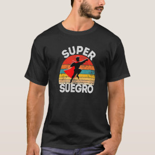 Camiseta Mens Super Suegro Spanish Father In Law Hero With