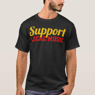 Camiseta Mens Suportam Bandas de Músicas Locais Mais Finas 