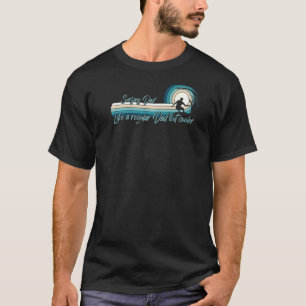 Camiseta Mens Surfando Pai Como Um Pai Regular Mas Mais Fri