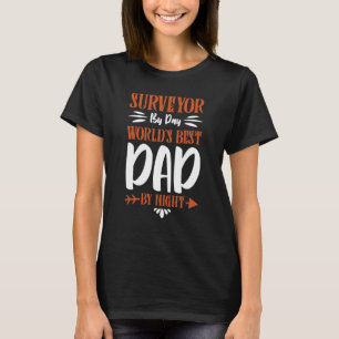 Camiseta Mens Surveyor By Day World's Best Pai By Night