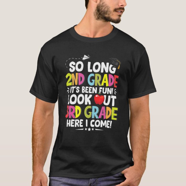 Camiseta Mens Tão Longo segundo De Grau 3º Aqui Eu Vim Grad (Frente)